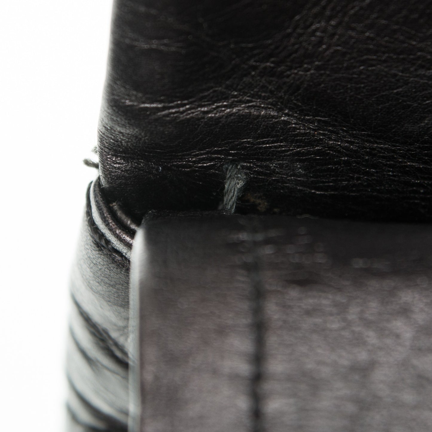 Aged Calfskin Quilted 2.55 Reissue 227 Flap Black