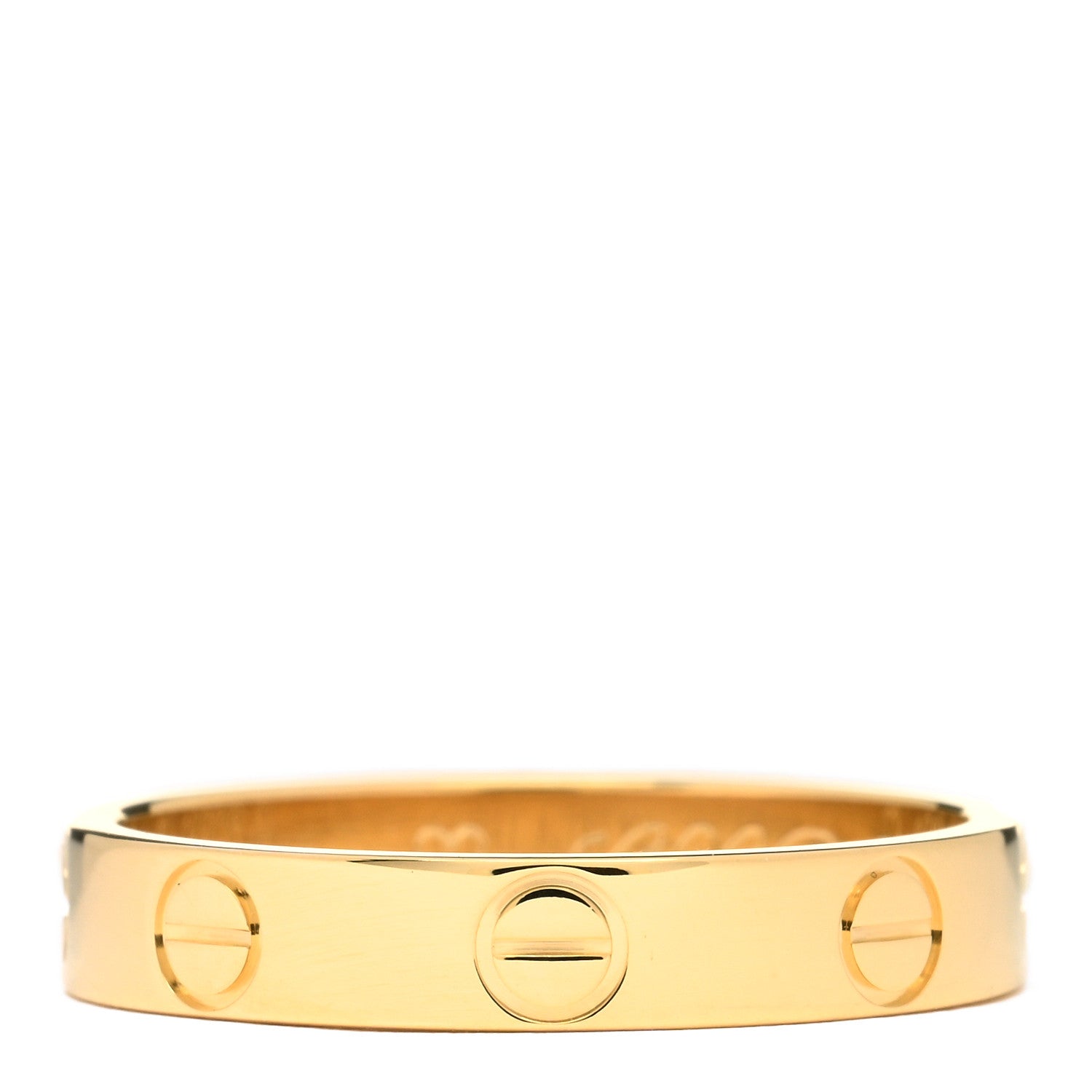 Cartier 18K Yellow Gold 3.5mm LOVE Wedding Band Ring 52 6 2 of 4