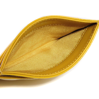 Chanel Patent Grained Calfskin Timeless CC Card Holder Yellow 5 of 7
