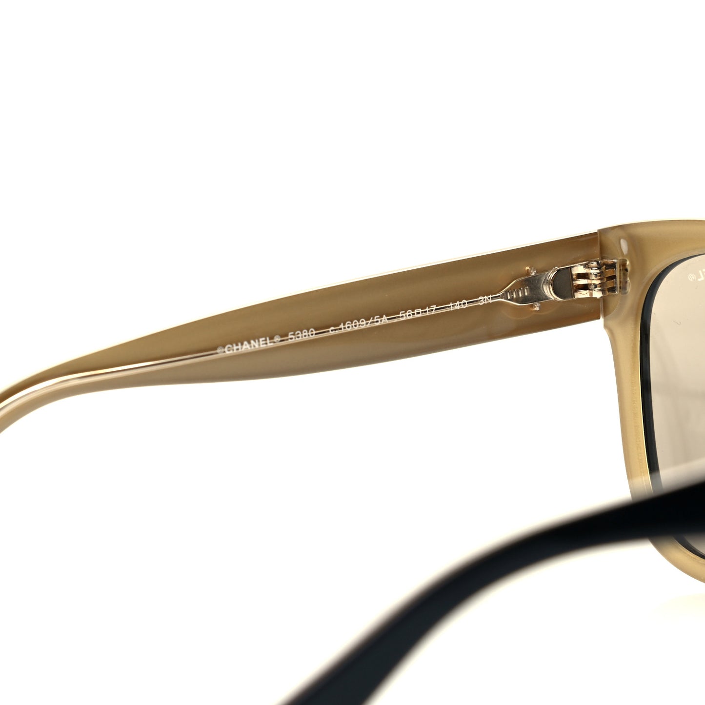Acetate Mirrored Runway Square Sunglasses 5380 Black Gold
