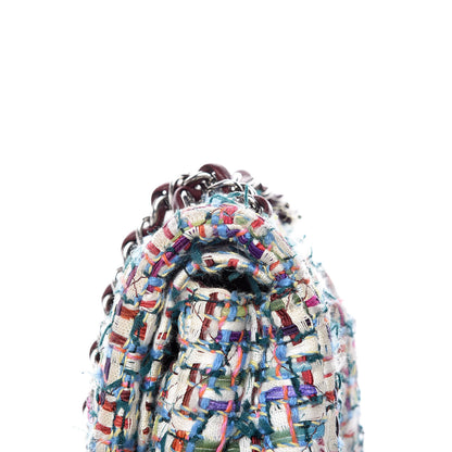 Chanel Tweed Quilted Medium Double Flap Multicolor 16 of 17