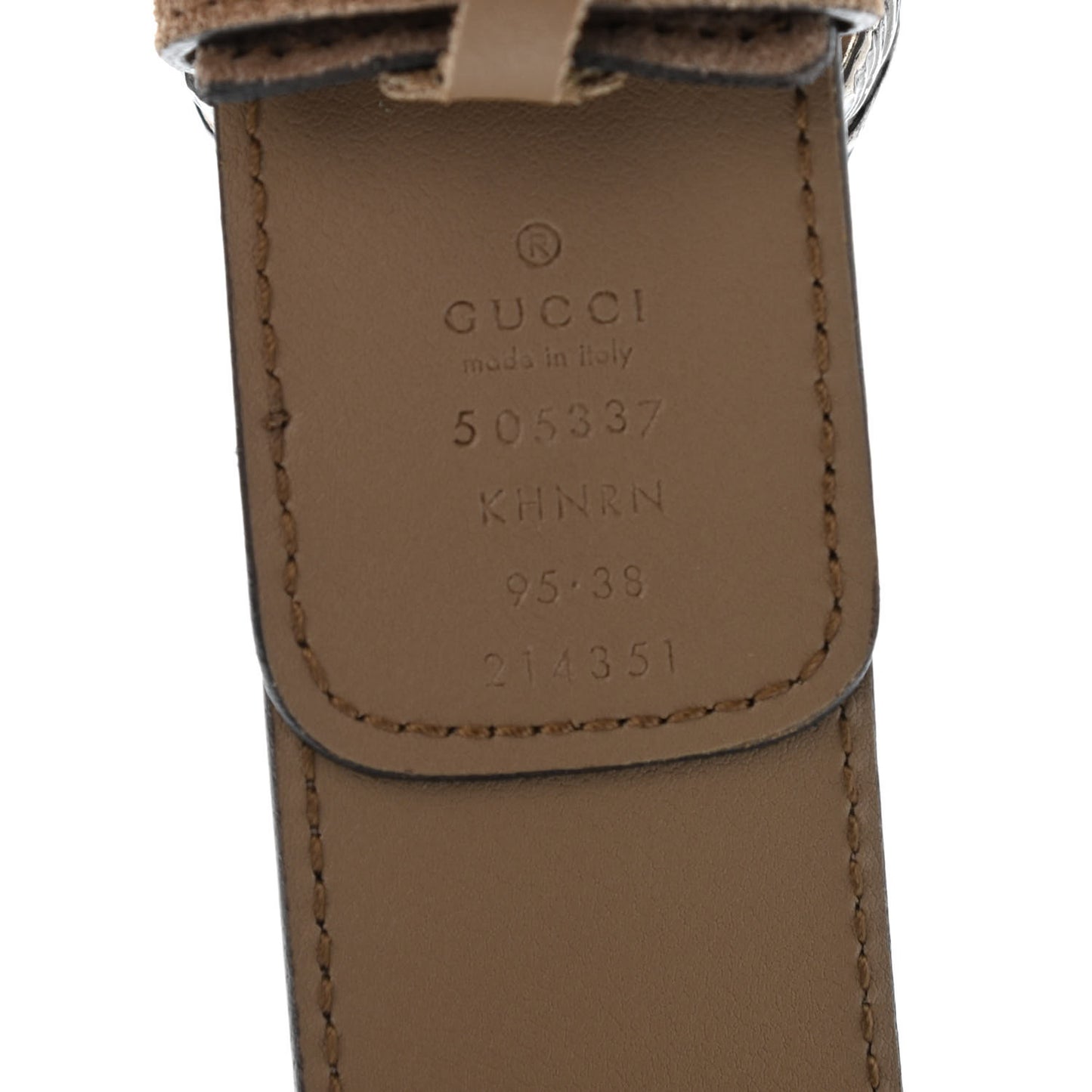 GG Supreme Monogram Suede Dionysus 40mm Belt 95 38 Beige Taupe