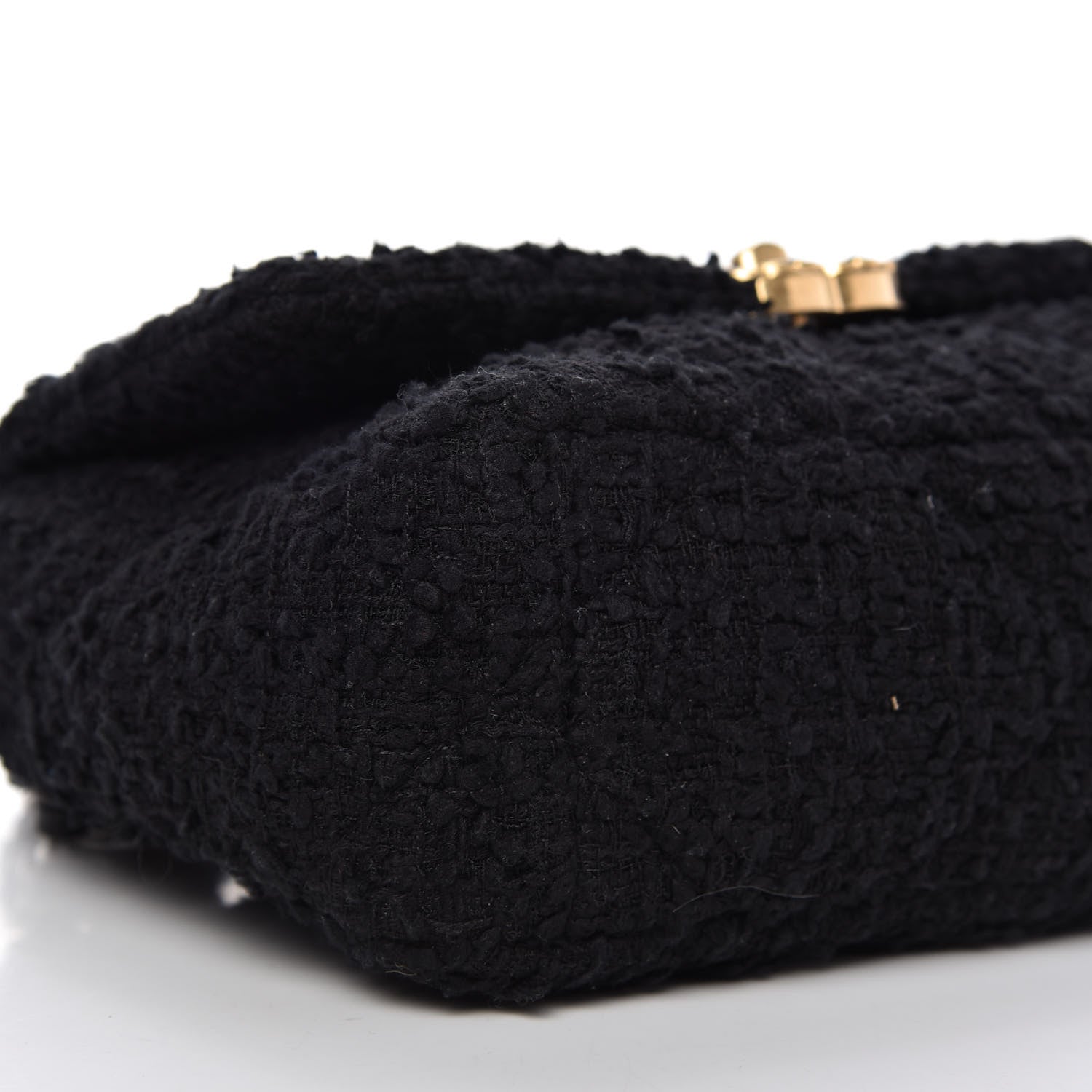 Chanel Tweed Quilted Medium Chanel 19 Flap Black 6 of 9
