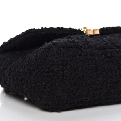 Chanel Tweed Quilted Medium Chanel 19 Flap Black 6 of 9