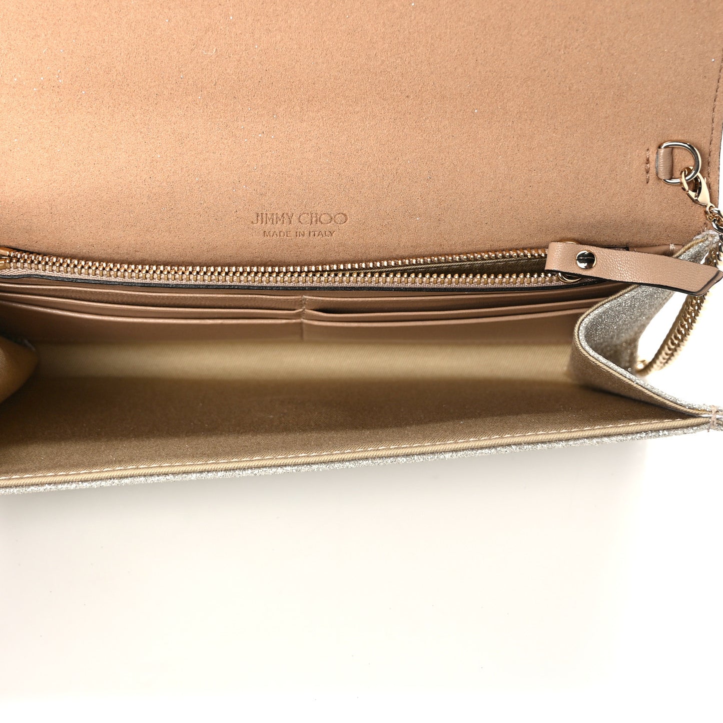 Glitter Emmie Clutch Silver