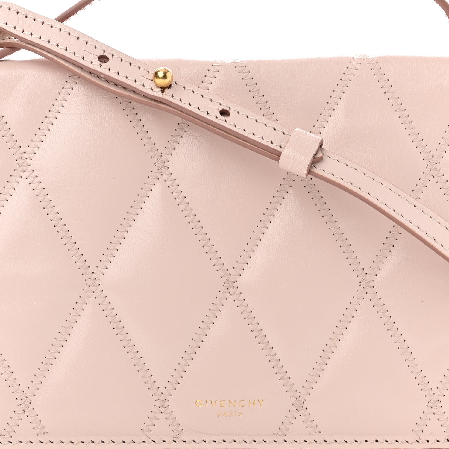 Givenchy Goatskin Quilted GV3 Strap Wallet 7 of 16