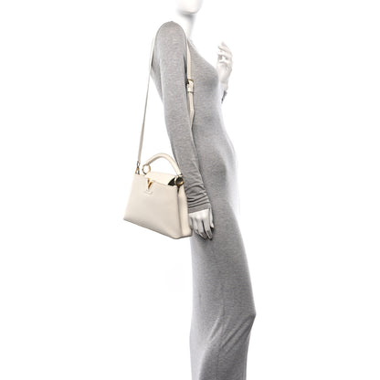 Louis Vuitton Taurillon Capucines BB Blanc Casse 2 of 9