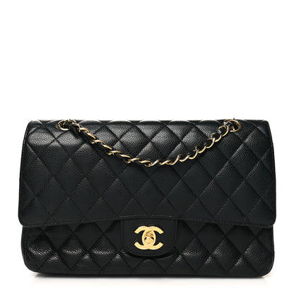 Chanel Caviar Quilted Medium Double Flap Black 1 of 13