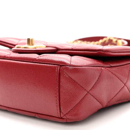 Chanel Caviar Quilted Small Twist Your Buttons Flap Burgundy 10 of 10