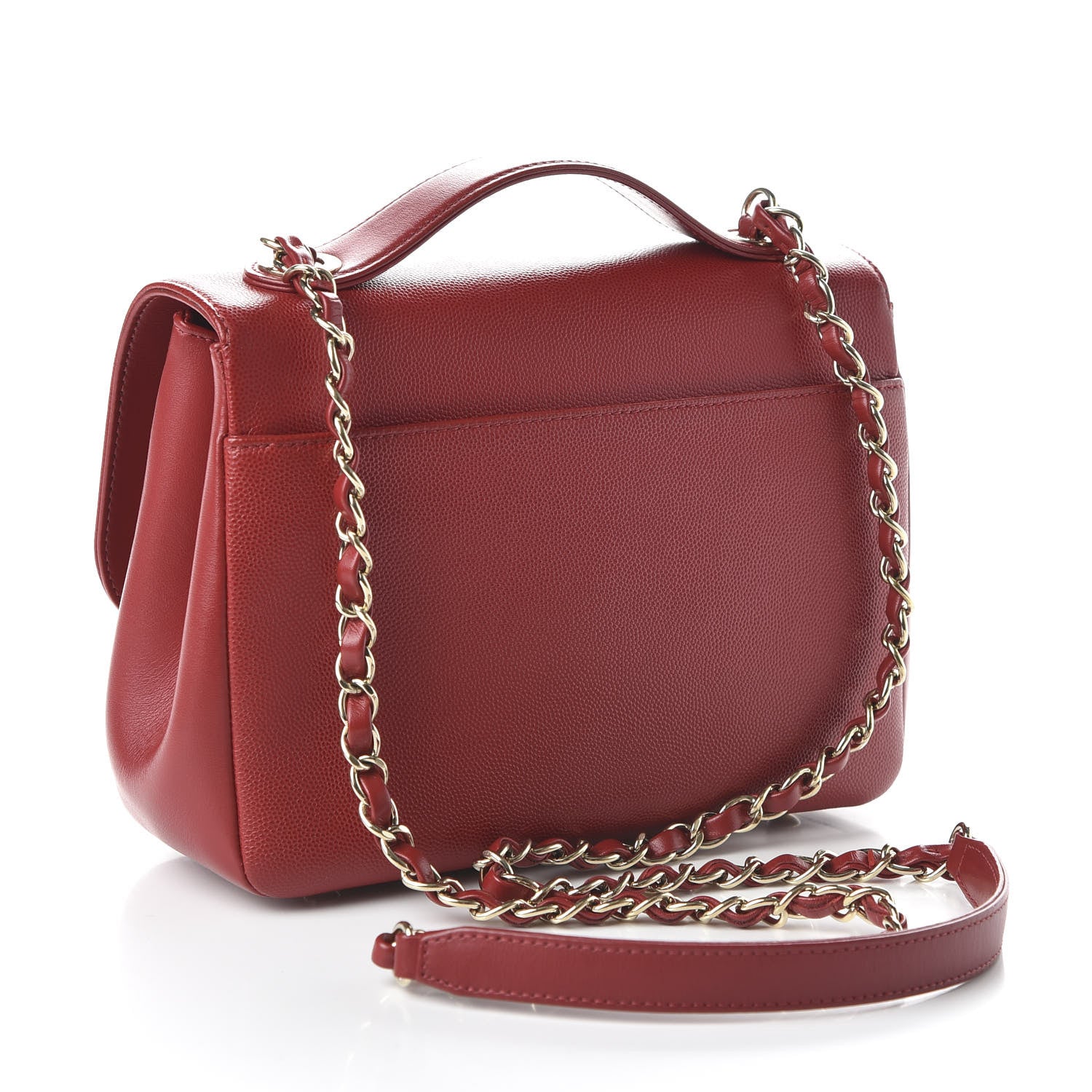 Chanel Caviar Quilted Medium Business Affinity Flap Red 3 of 10