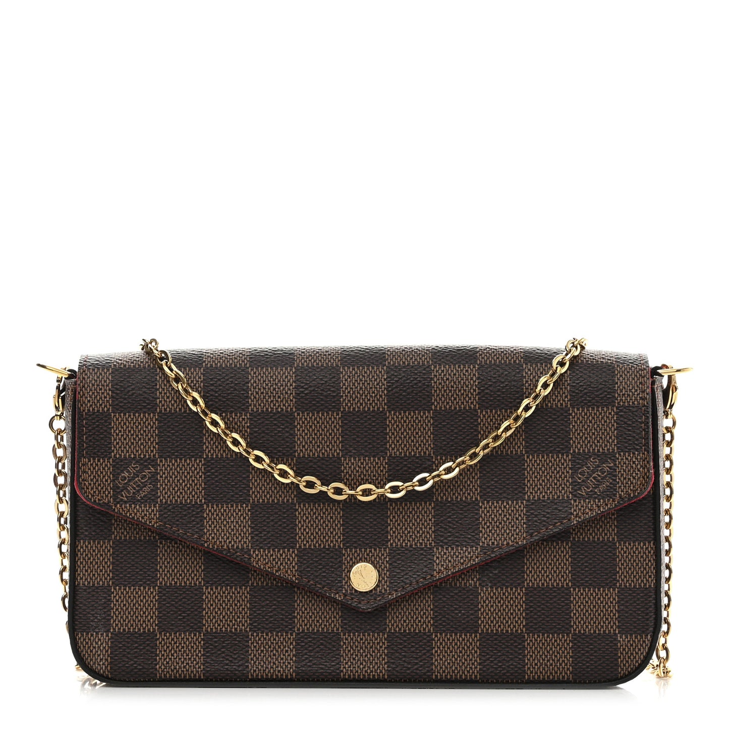 Damier Ebene Pochette Felicie Chain Wallet