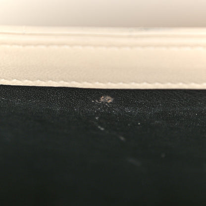 Saint Laurent Lambskin Matelasse Monogram Vicky Chain Wallet Off White 11 of 11