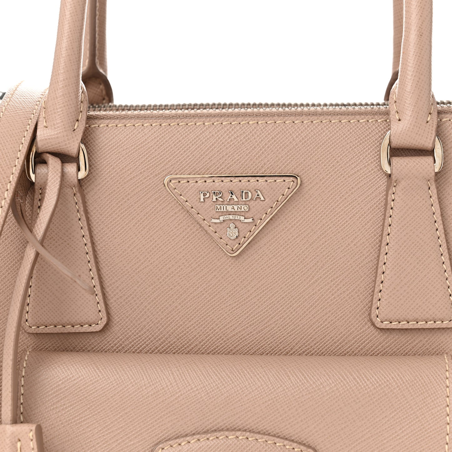 Saffiano Lux Galleria Front Pocket Tote Cammeo