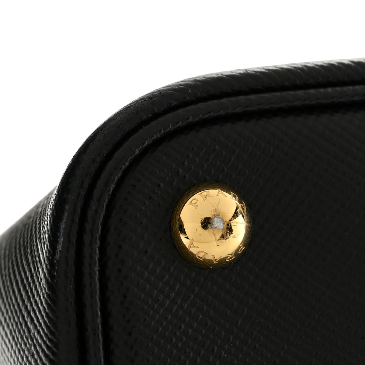 Prada Saffiano Cuir Large Double Bag Black Fuoco 14 of 14