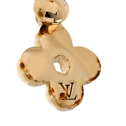Louis Vuitton Brass Blooming Earrings Gold 5 of 6