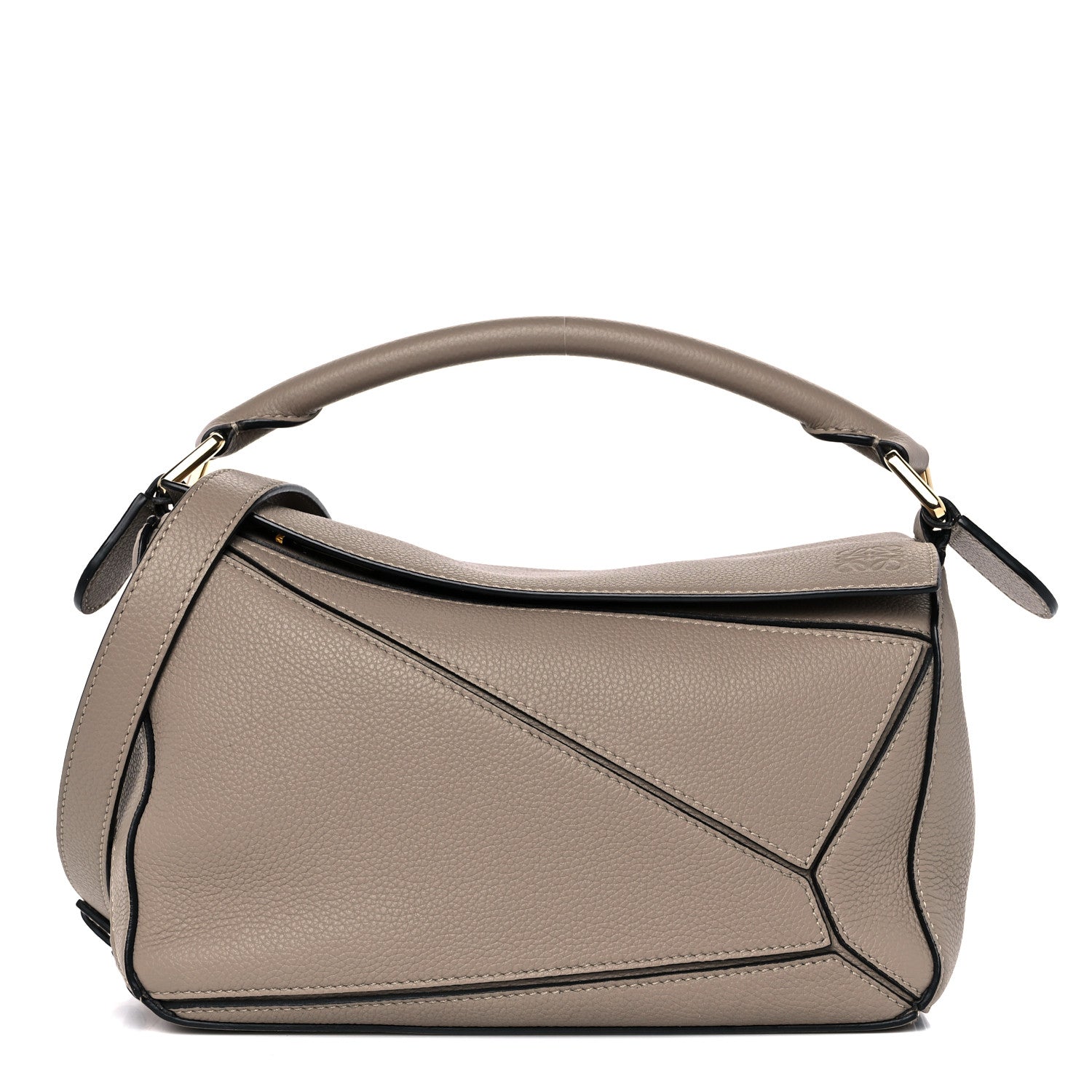 Loewe Grained Calfskin Small Puzzle Bag Sand 1 of 8