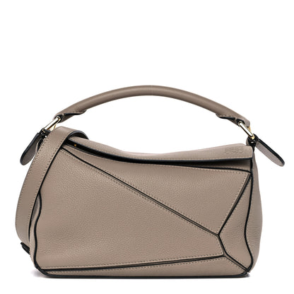 Loewe Grained Calfskin Small Puzzle Bag Sand 1 of 8