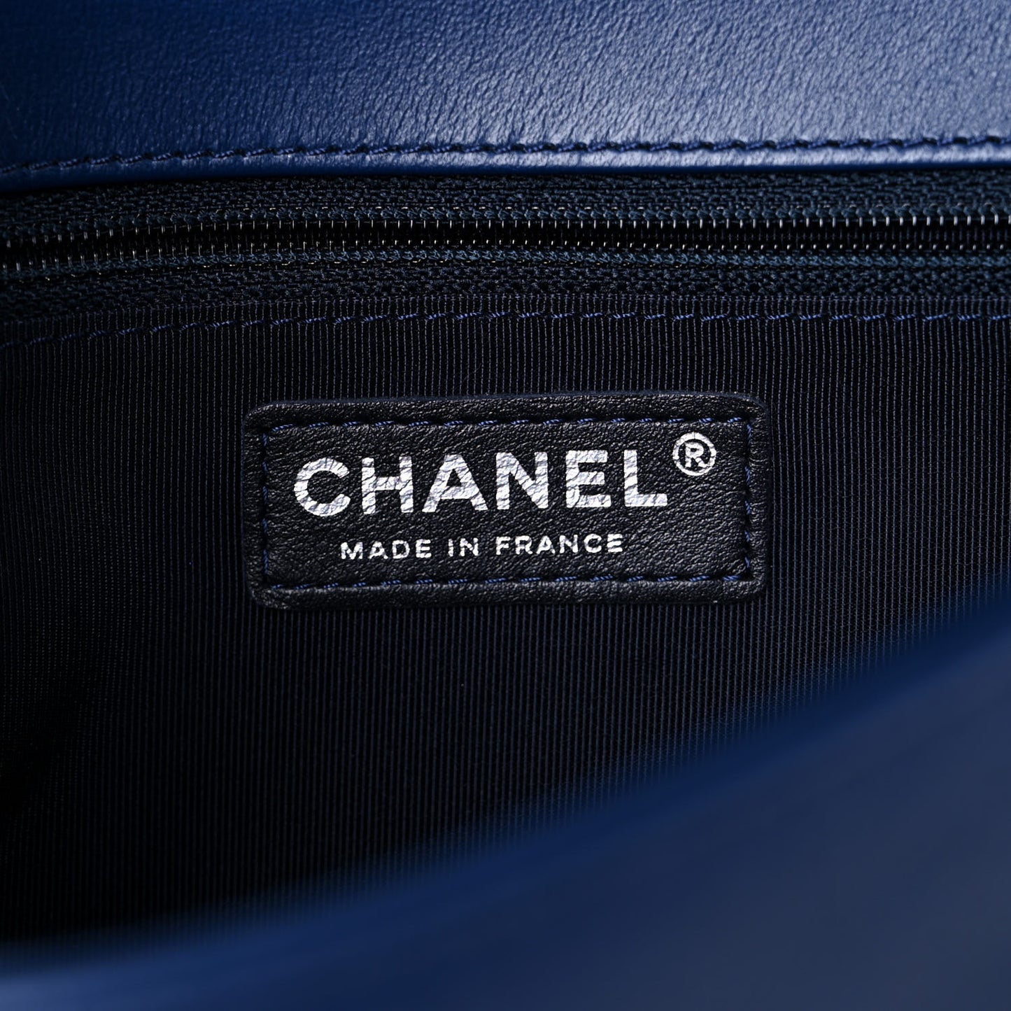 Calfskin Quilted New Medium Boy Flap Blue