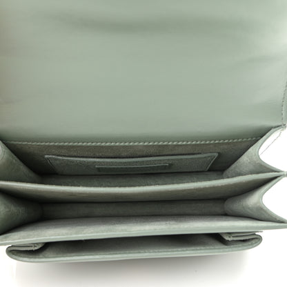 Saint Laurent Calfskin Small Monogram Sunset Vert Opaline 5 of 9