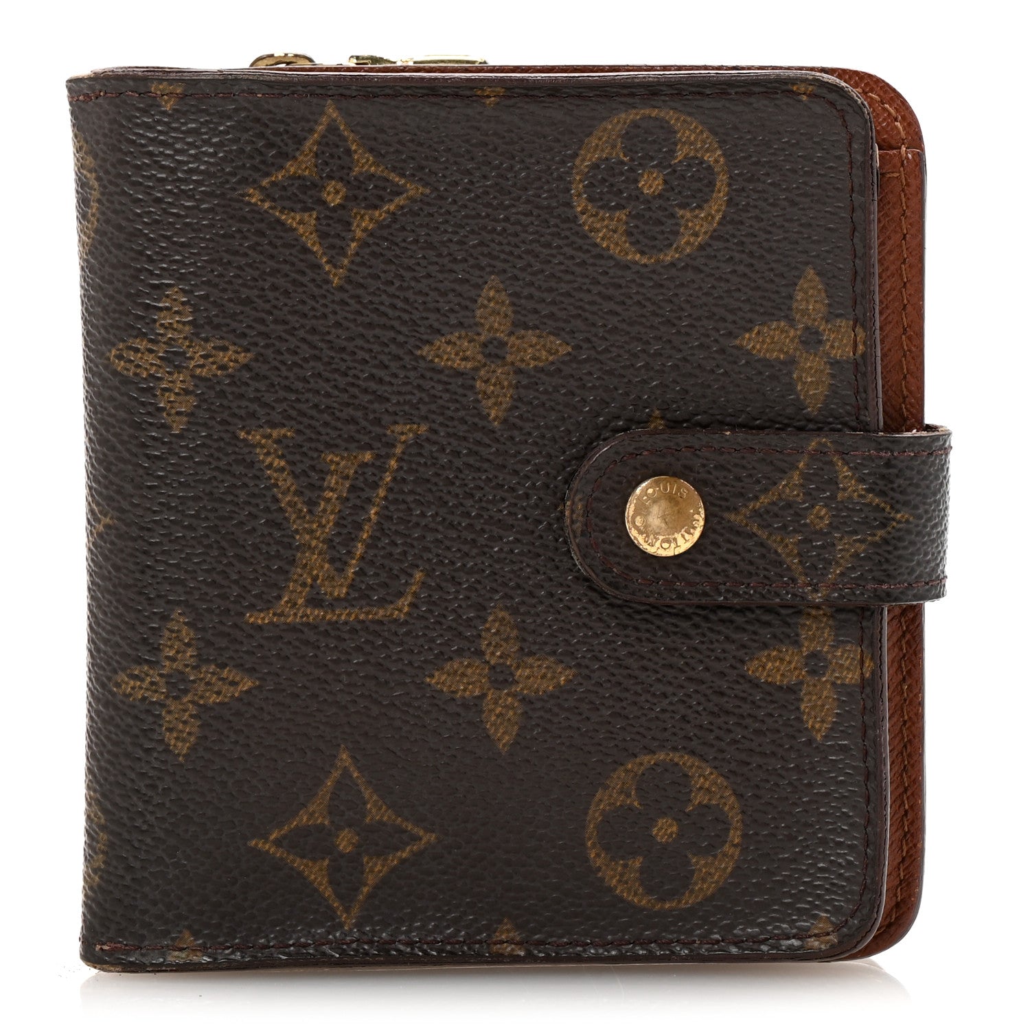 Louis Vuitton Monogram Compact Zippe Zipped Wallet 1 of 12