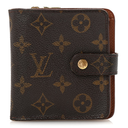 Louis Vuitton Monogram Compact Zippe Zipped Wallet 1 of 12