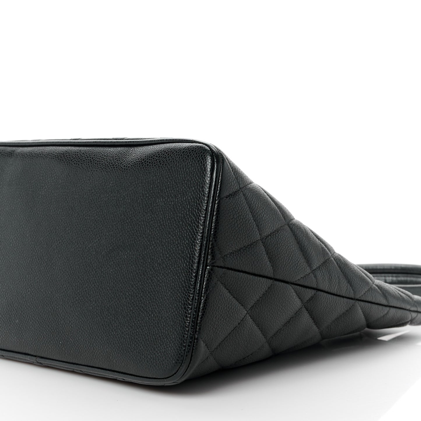 Caviar Quilted Medallion Tote Black