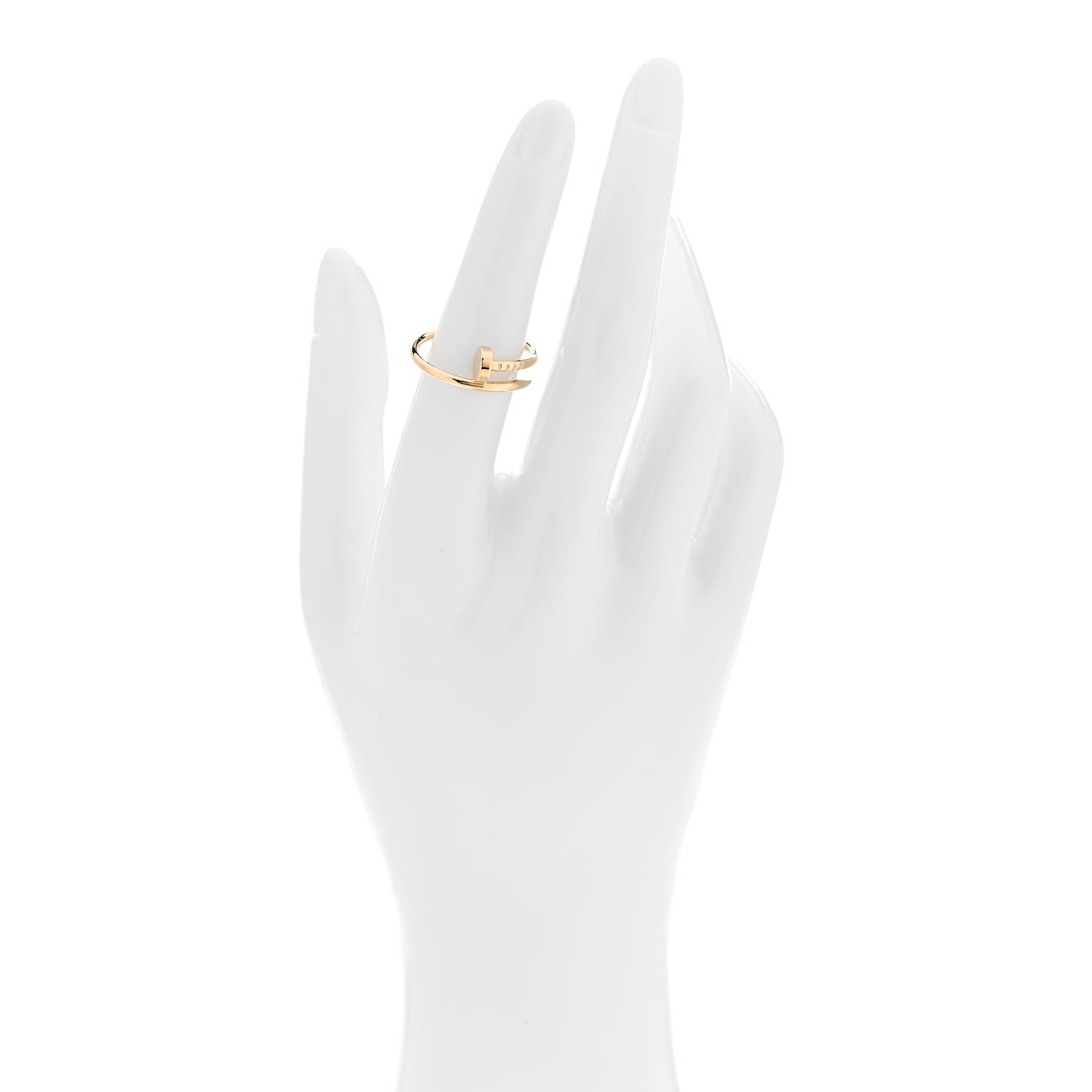Cartier 18K Yellow Gold Small Juste Un Clou Ring 54 6.75 2 of 7