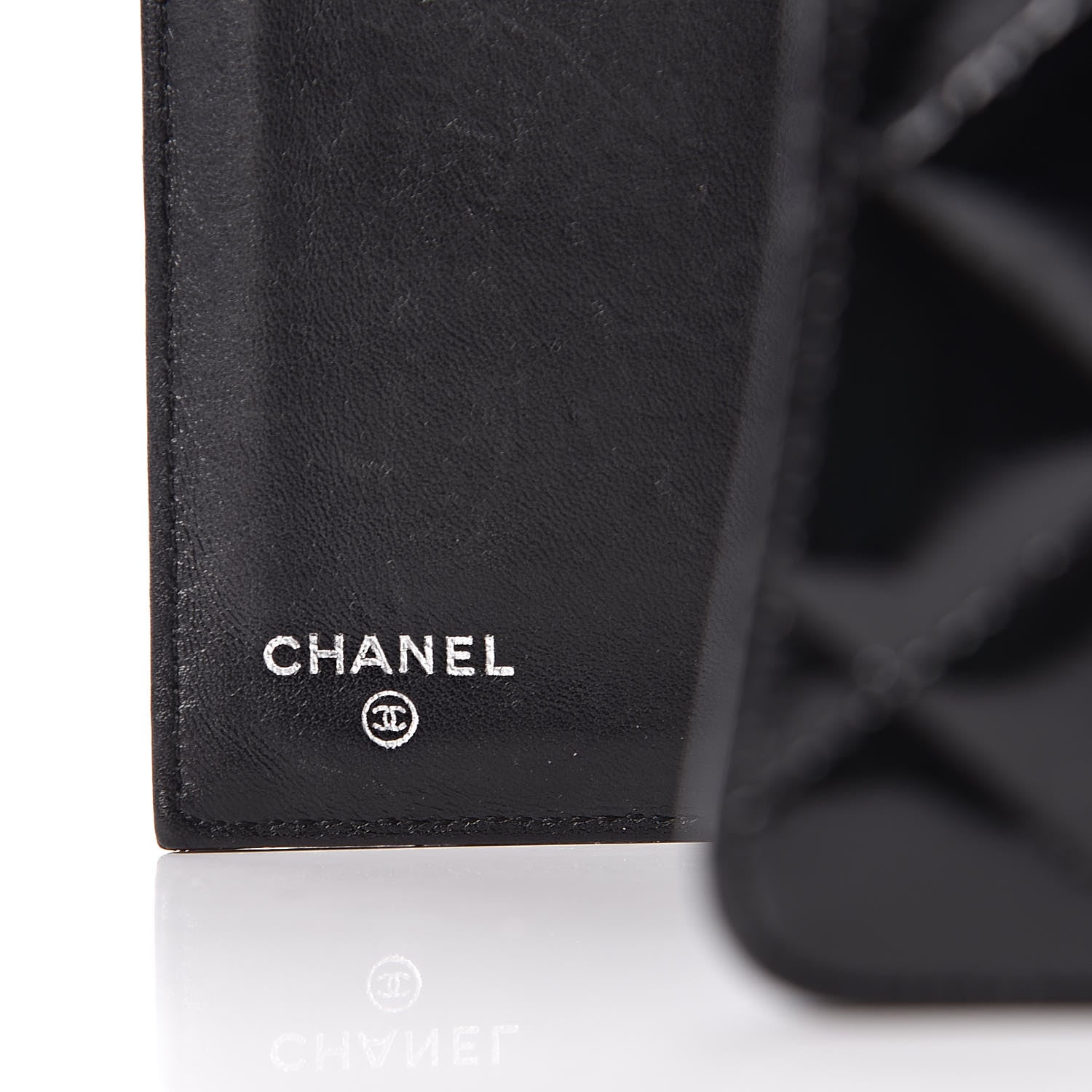 Chanel Patent Quilted Large Flap Wallet Black 6 of 13