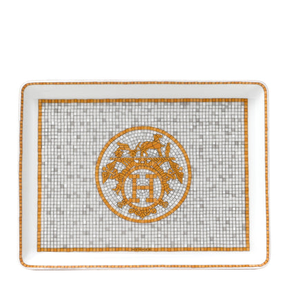 Hermes Porcelain Mosaique au 24 Gold Sushi Plate 1 of 4