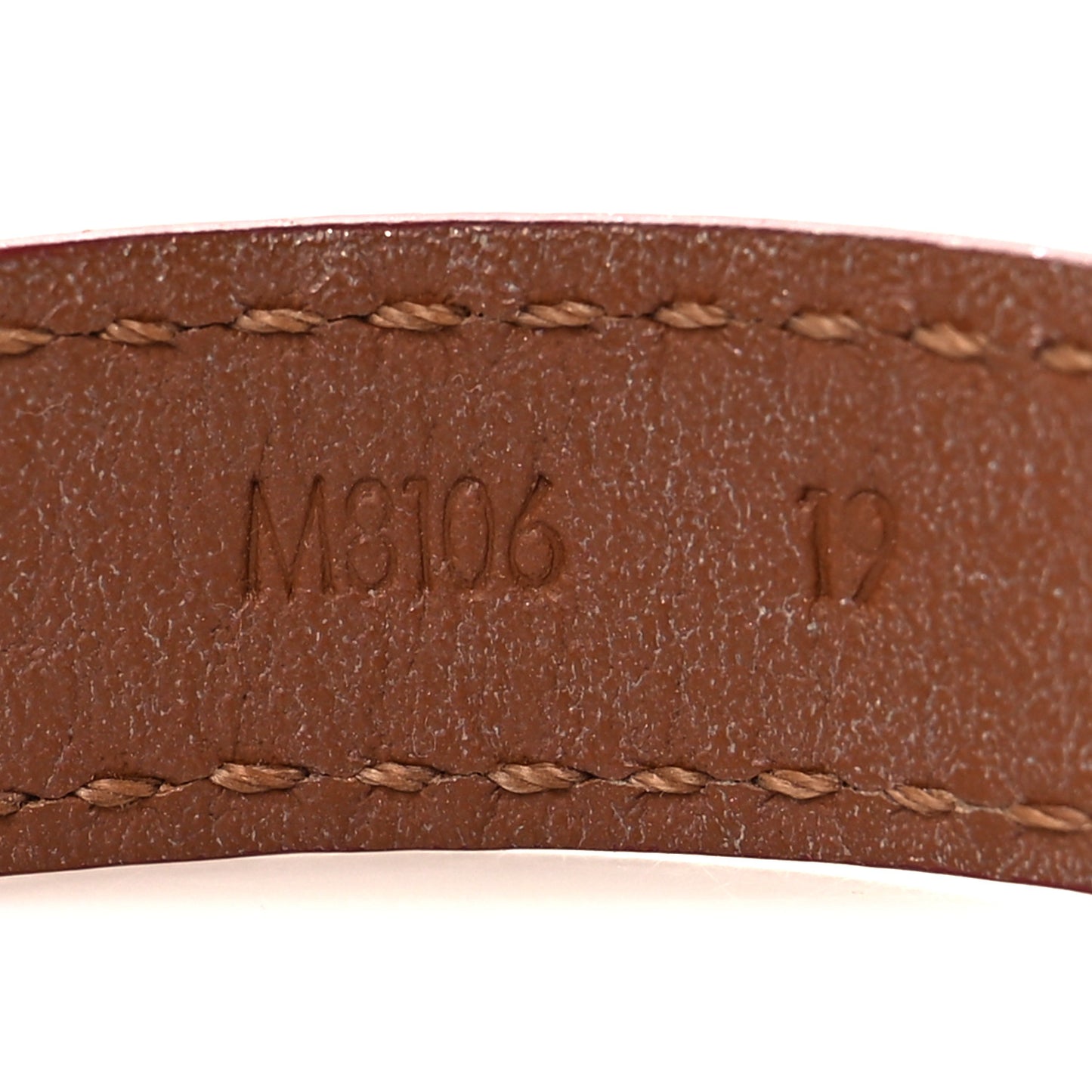 Calfskin Iconic Bracelet 17 Red