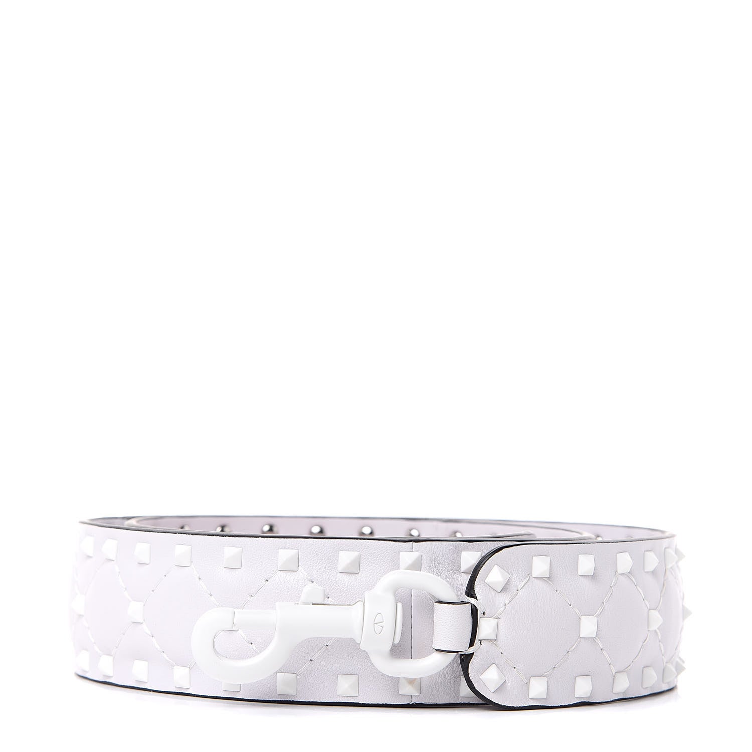 Valentino Garavani Lambskin Free Rockstud Spike Shoulder Strap Optic White 1 of 5