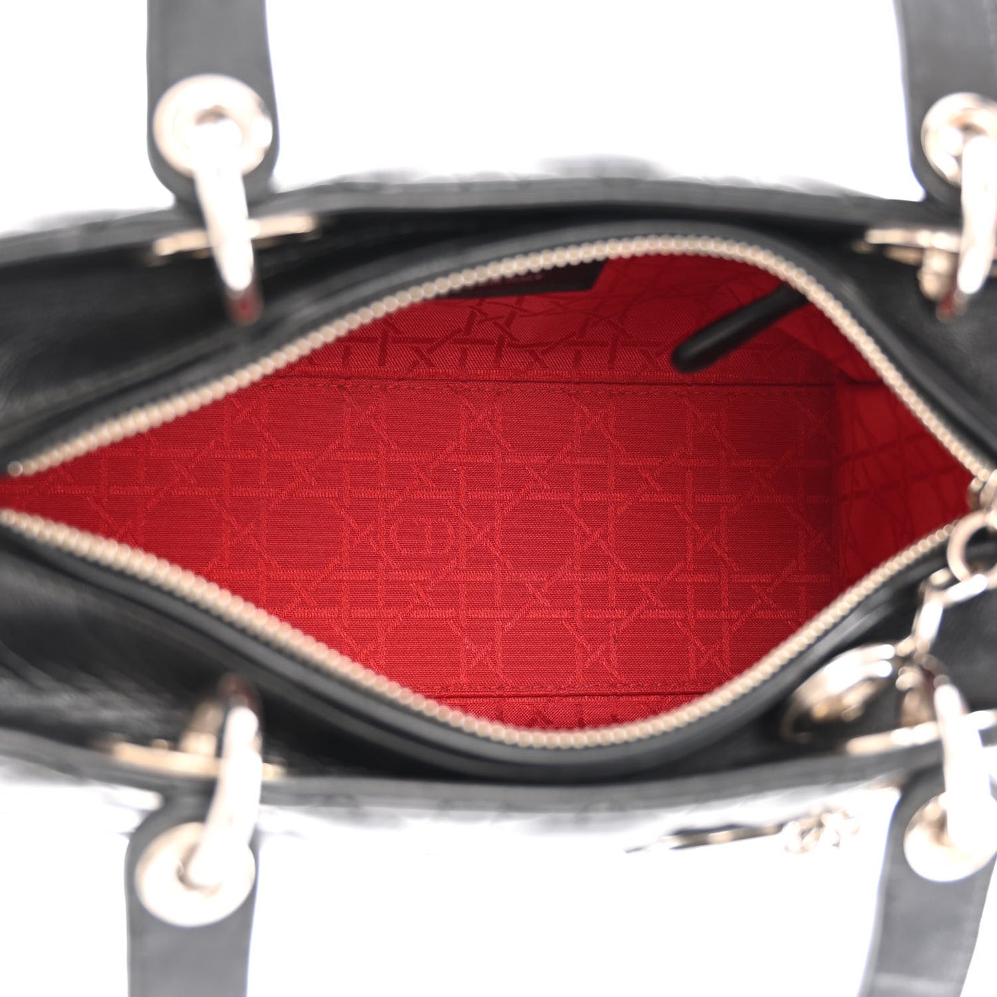 Lambskin Cannage Medium Lady Dior Black