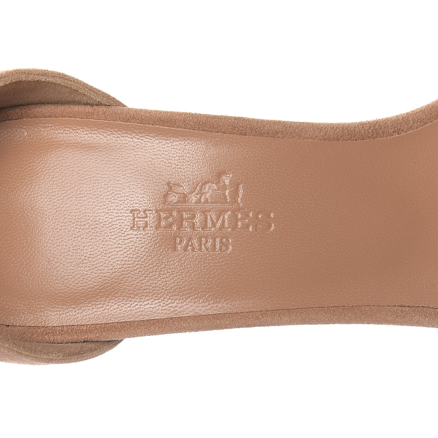 Hermes Metallic Epsom Velvet Goatskin Premiere 70 Sandals 35 Argent Beige Paille 8 of 11
