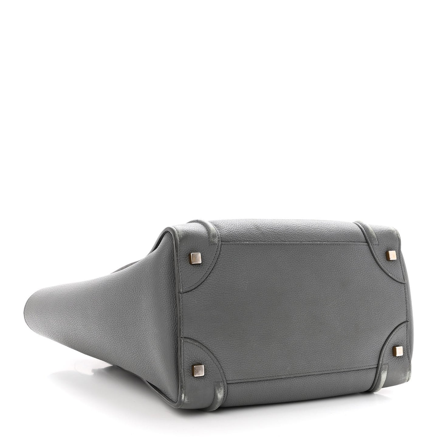 Drummed Calfskin Mini Luggage Kohl