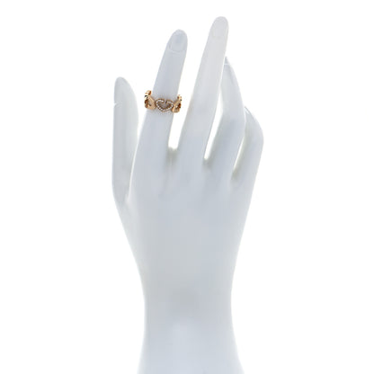Cartier 18K Yellow Gold Diamond Hearts and Symbols Ring 50 5.25 2 of 5