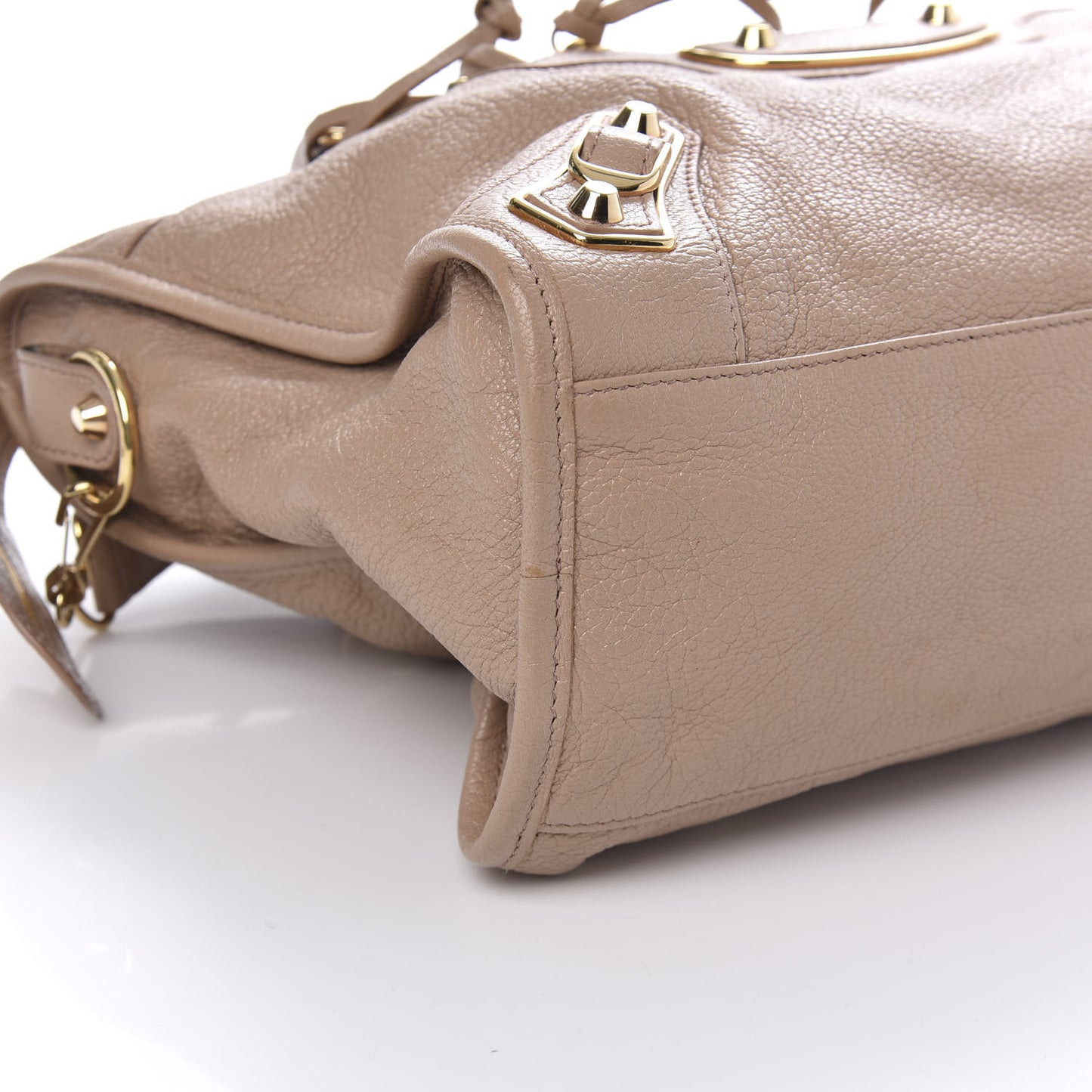 Chevre Gold Metallic Edge Hardware City Rose Des Sables