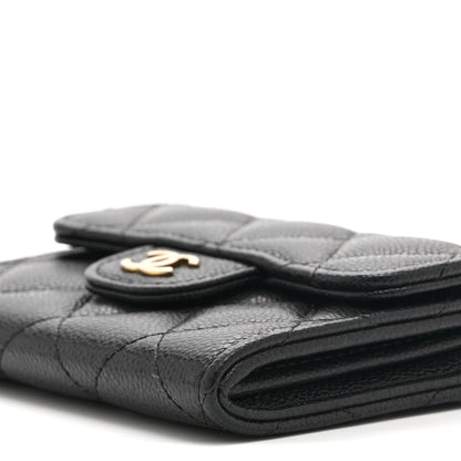 Chanel Caviar Quilted Flap Card Holder Wallet Black 10 of 10
