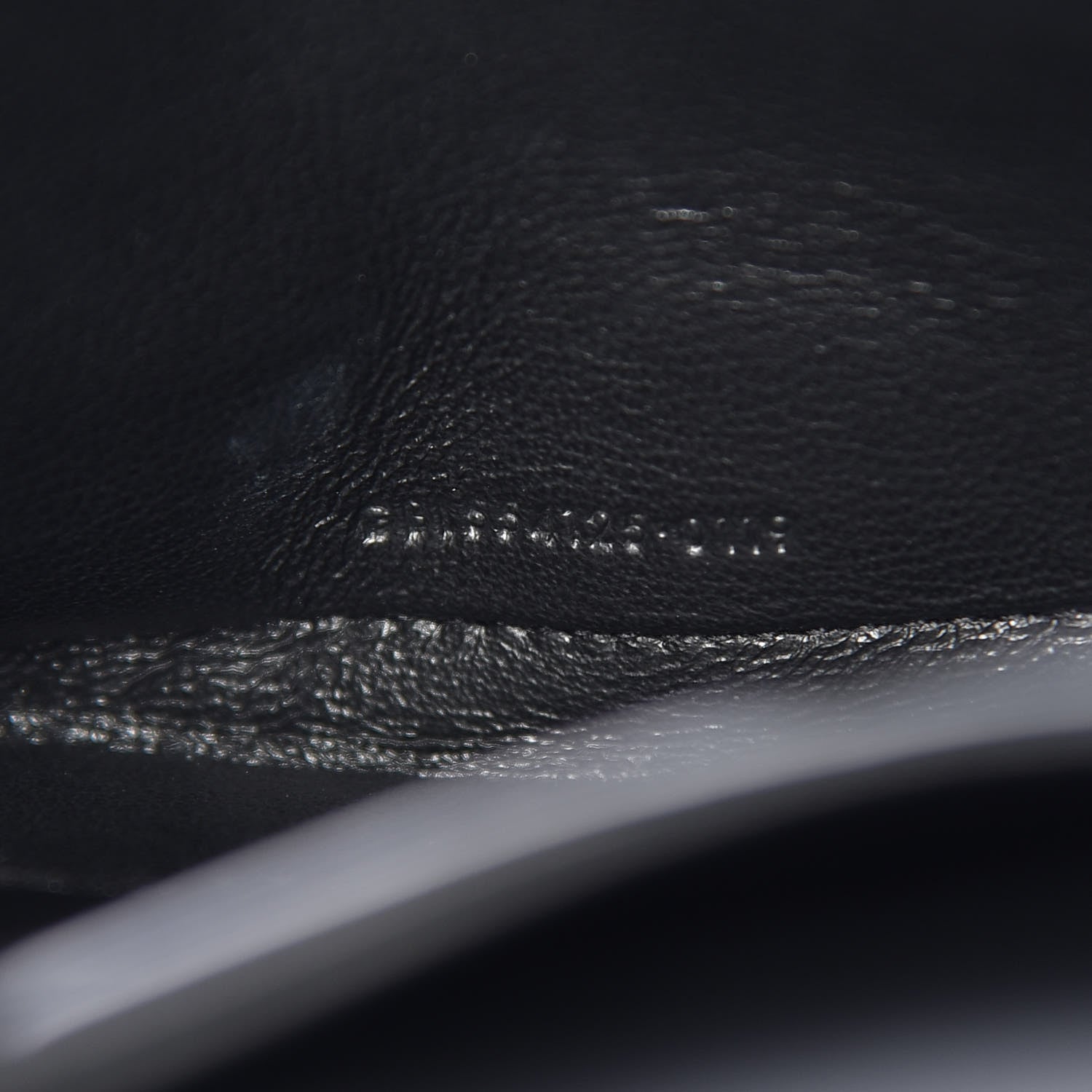 Saint Laurent Lambskin Matelasse Monogram Vicky Chain Wallet Black 8 of 13