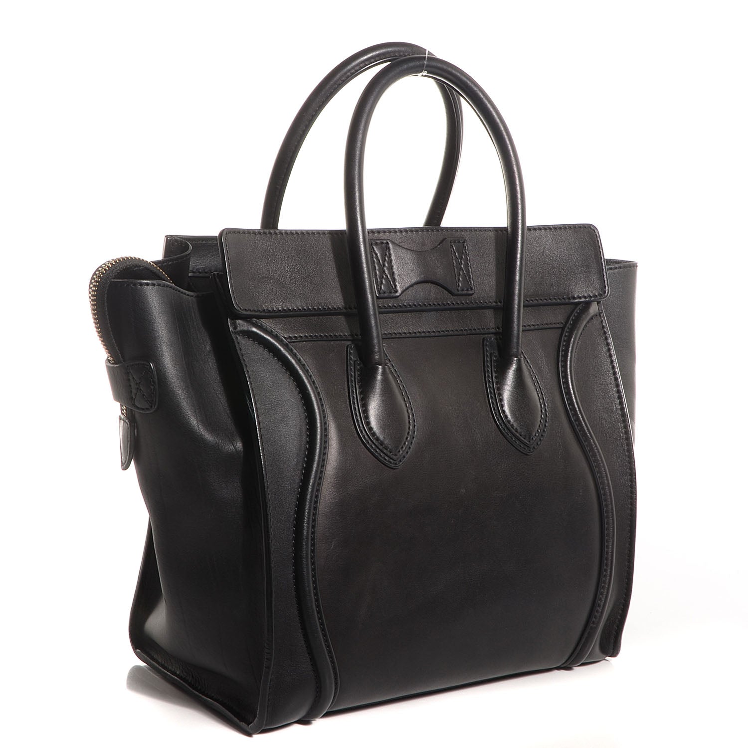 Celine Smooth Calfskin Mini Luggage Black 3 of 9