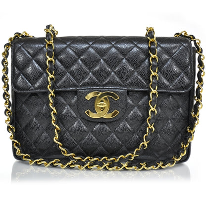 Chanel Caviar Jumbo Flap Black 1 of 12