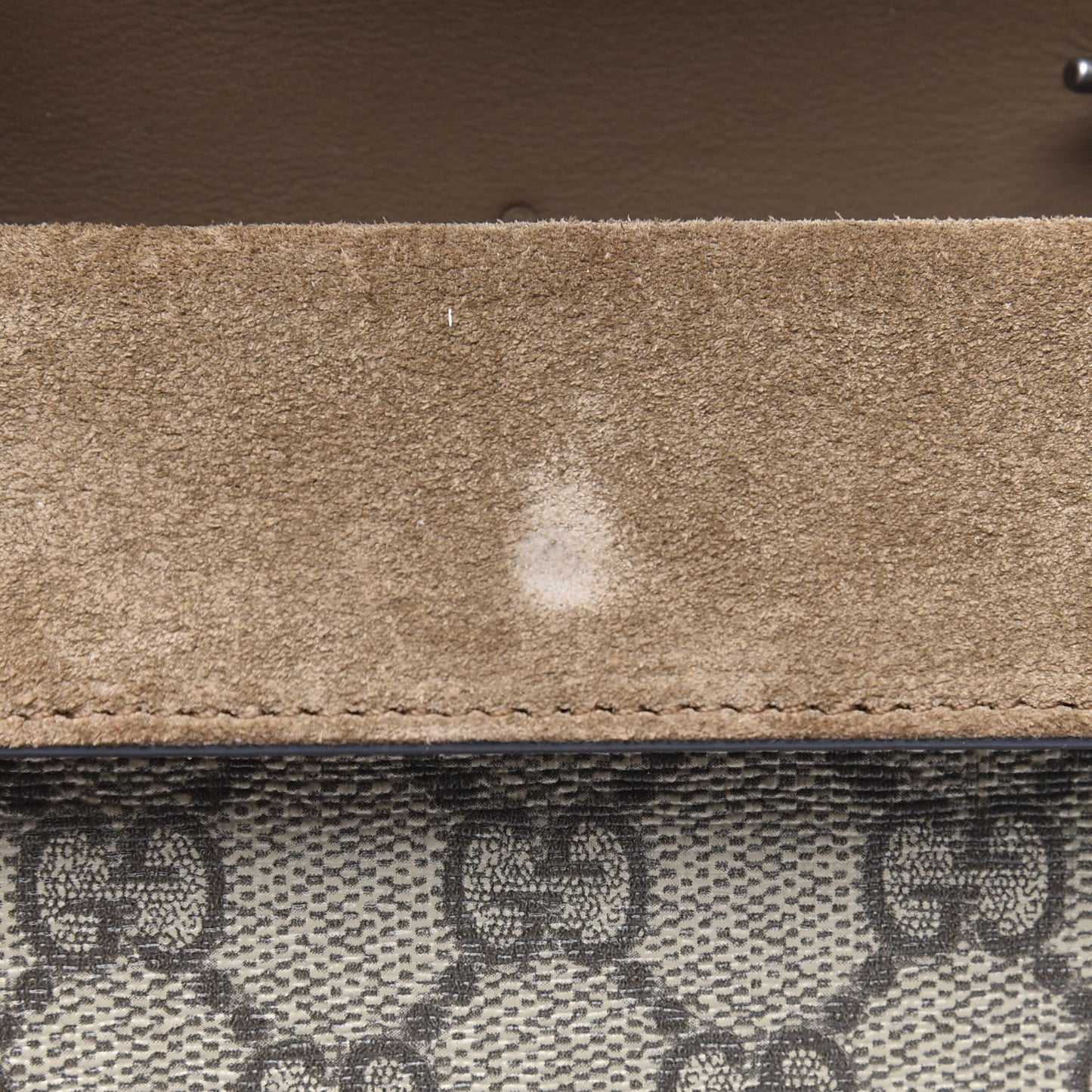 GG Supreme Monogram Super Mini Dionysus Shoulder Bag Taupe