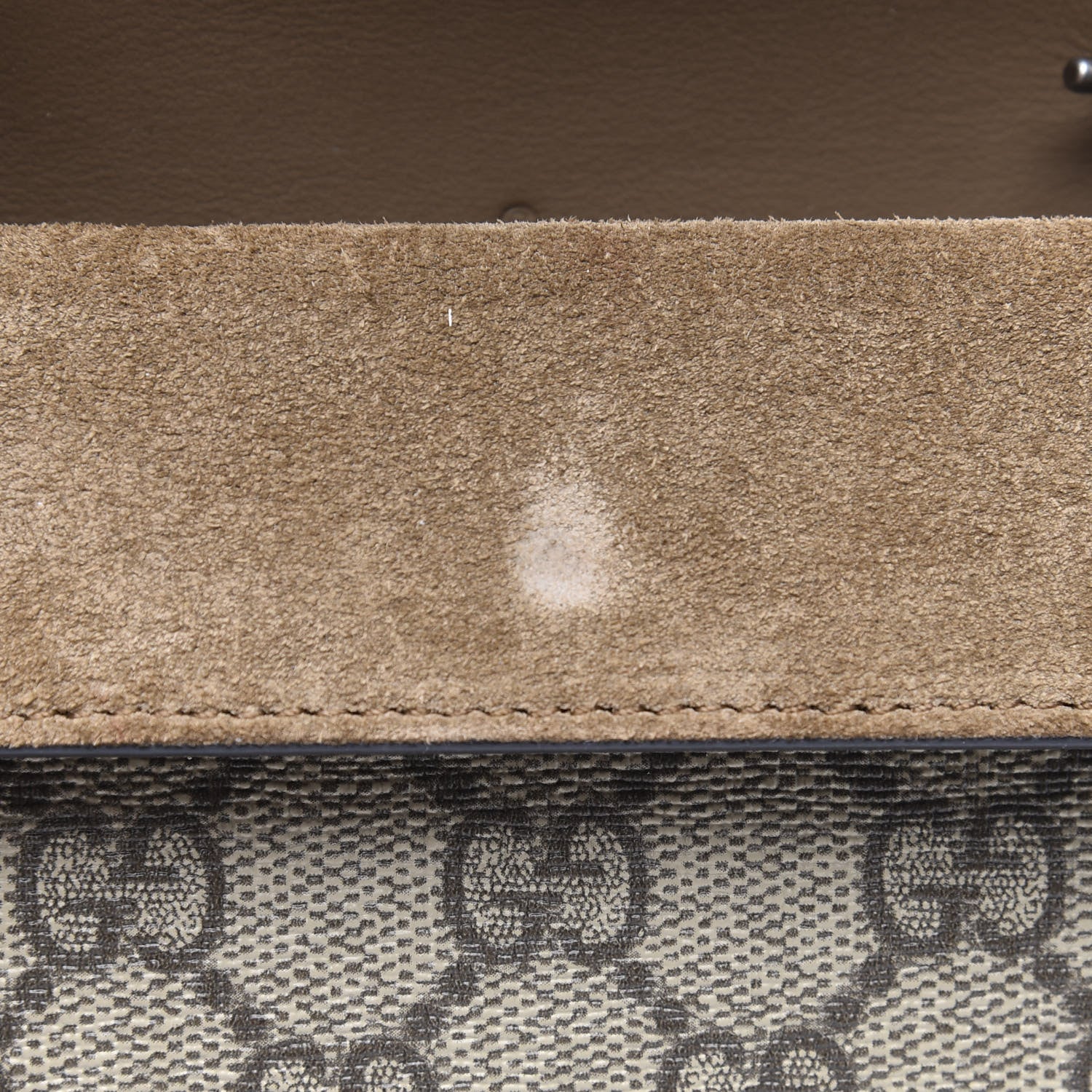 Gucci GG Supreme Monogram Super Mini Dionysus Shoulder Bag Taupe 7 of 11