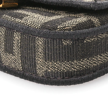Fendi Fabric Jacquard FF 1974 Nano Baguette Charm Tobacco Moro Black 10 of 12