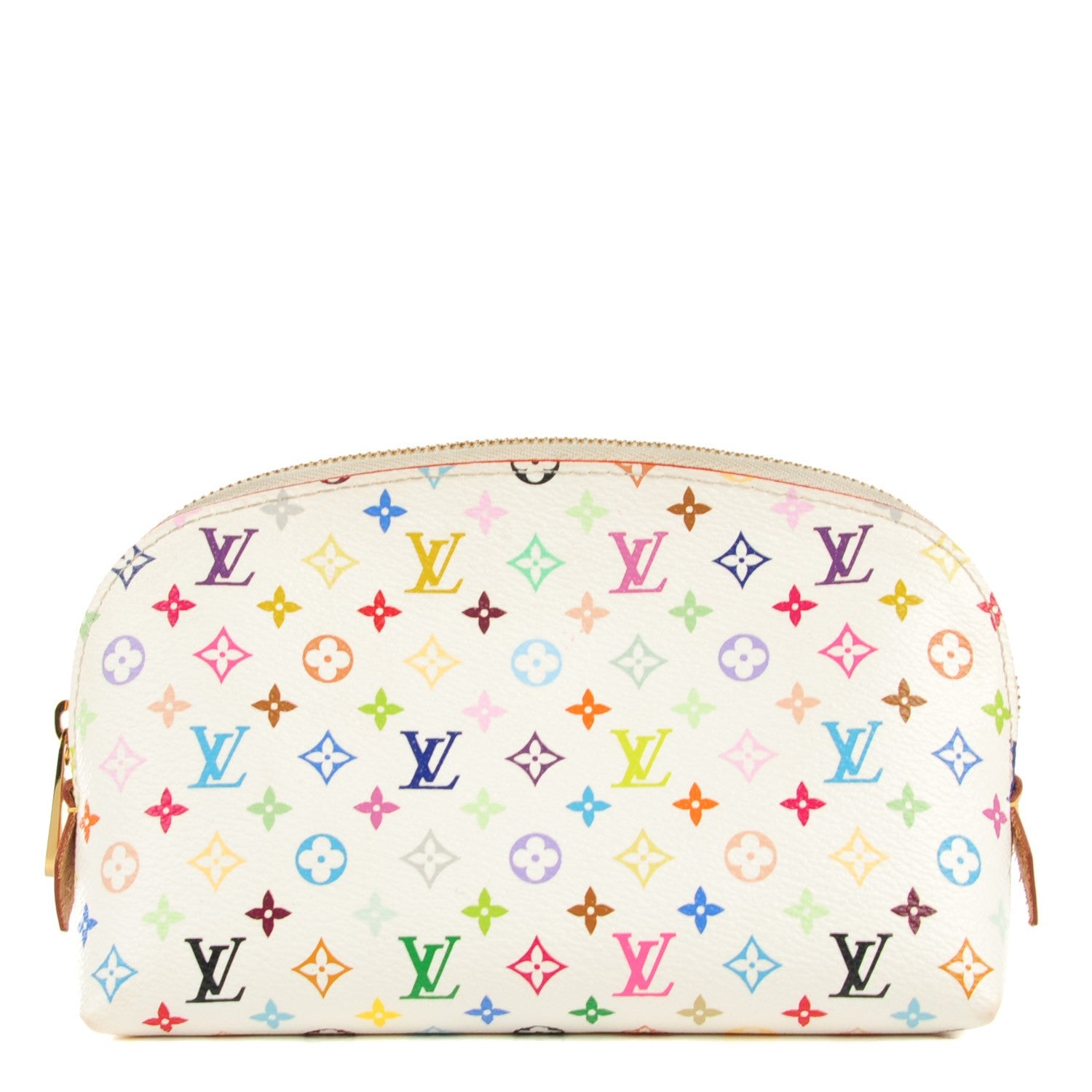 Louis Vuitton Monogram Multicolor Cosmetic Pouch White Litchi 1 of 7