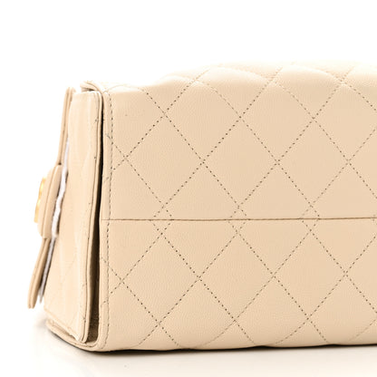 Chanel Caviar Quilted Small Chanel 25 Handbag Beige 8 of 9