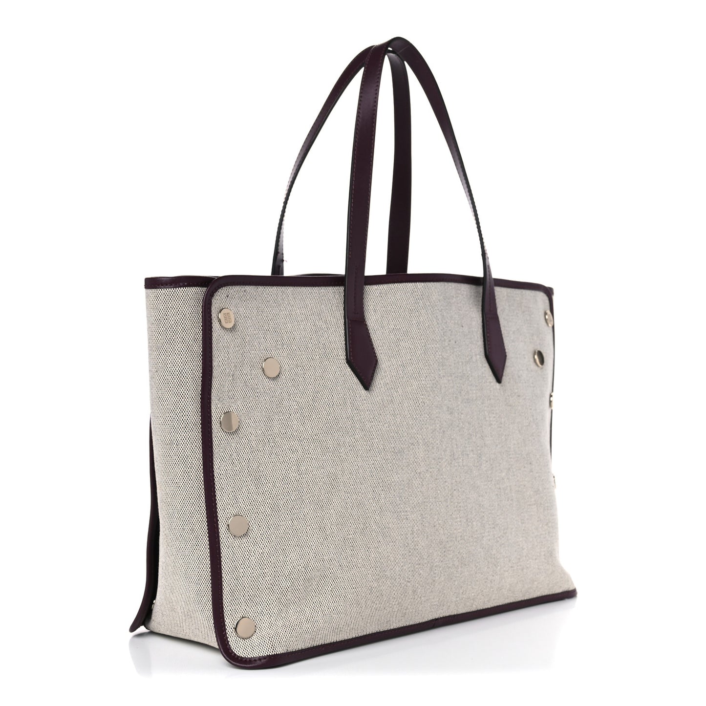 Canvas Medium Bond Shopper Tote Aubergine