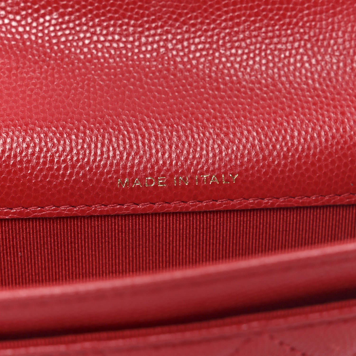 Chanel Caviar Quilted Flap Card Holder Wallet Red 6 of 9