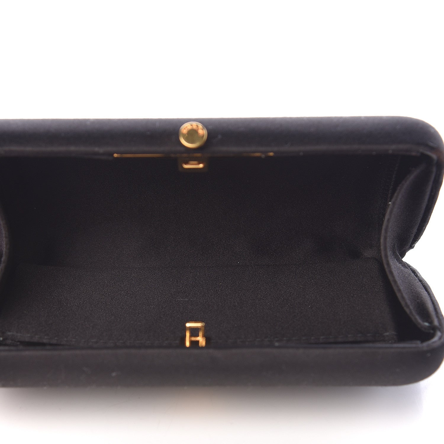 Prada Satin Box Clutch Black 5 of 9