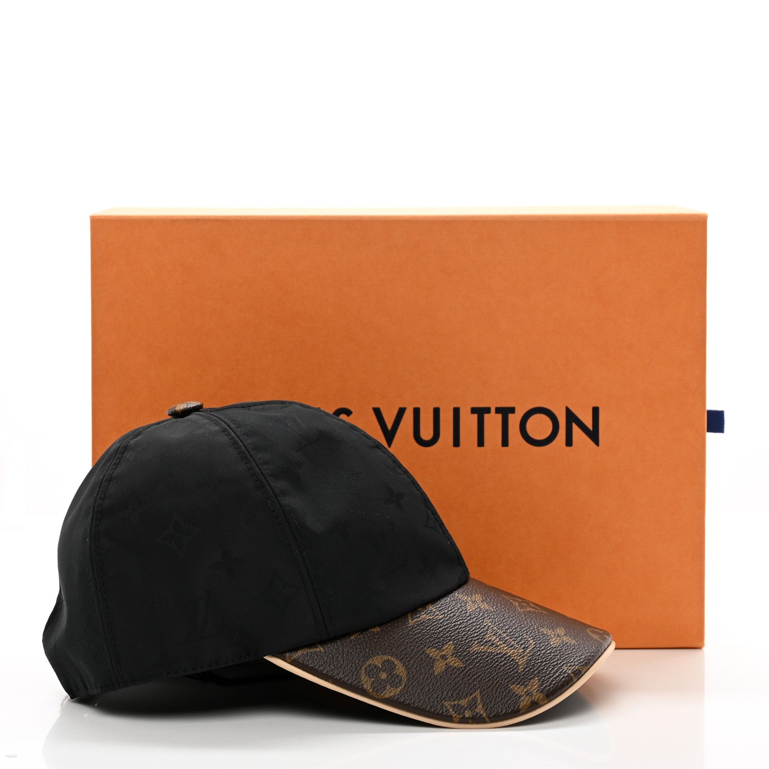 Louis Vuitton Polyester Silk Monogram LV Get Ready Cap M Black 10 of 10