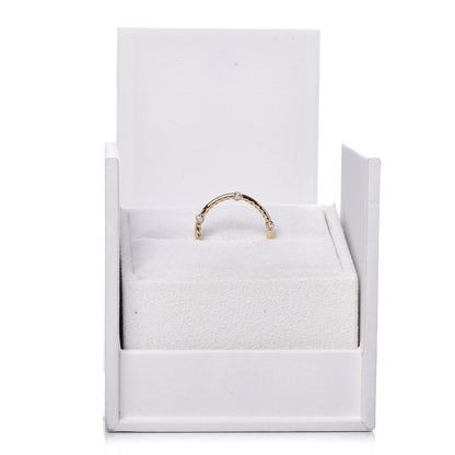 David Yurman 18K Yellow Gold Diamond 1.7mm Astor Single Row Ring 53 6.5 7 of 7